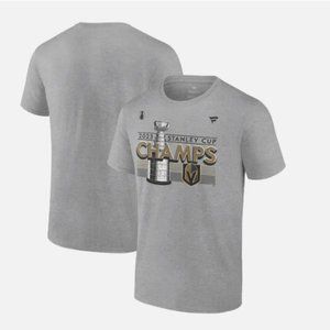 FANATICS VEGAS GOLDEN KNIGHTS STANLEY CUP CHAMPS LOCKER ROOM TEE grey XL